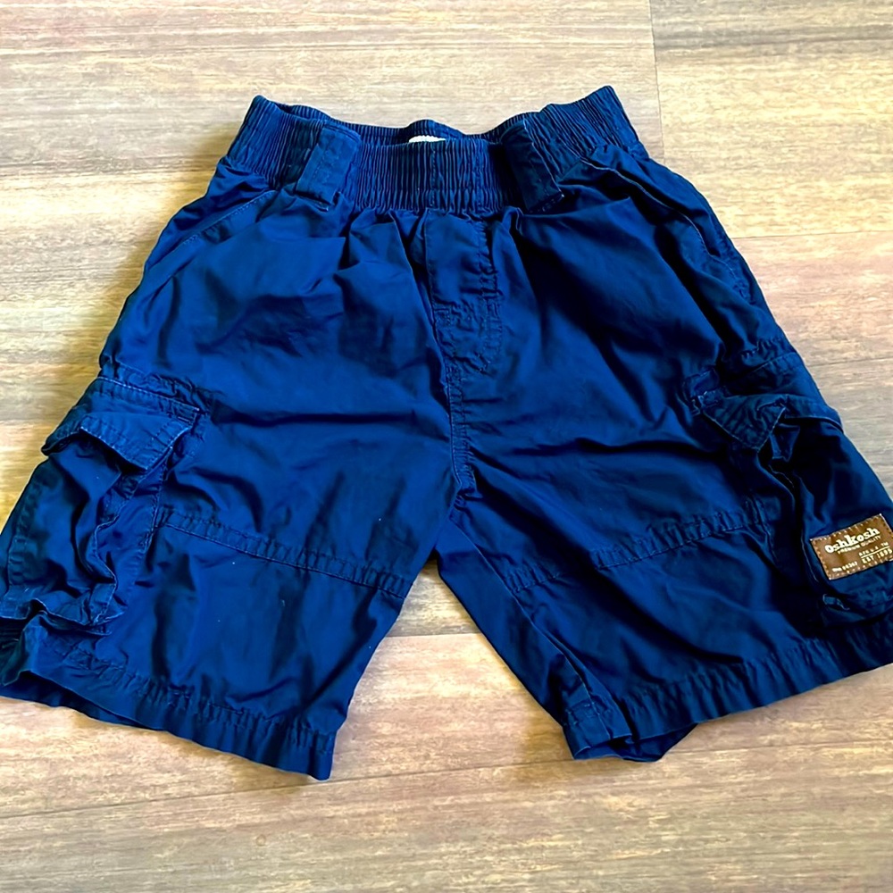 OshKosh Blue Cargo Shorts (Youth 4T)
